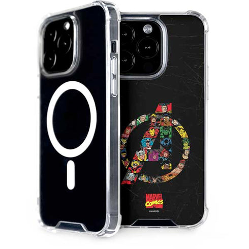 Marvel Classic Comics Avengers Logo iPhone Cases